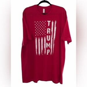 Forever Trump Flag Patriot Unisex Tee. Size 2XL NWOT